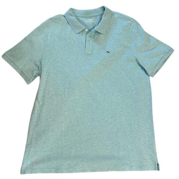 Vineyard Vines Classic Polo in Aqua Heather – Size L - Picture 1 of 1